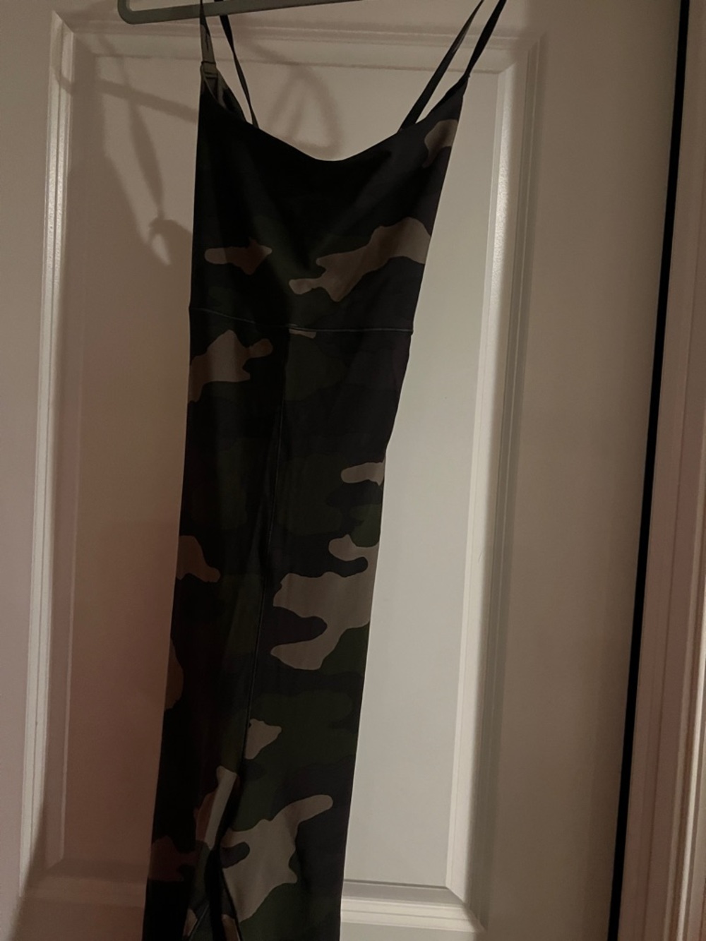 Offline by Aerie Camo Bodysuit with Spaghetti Straps - Green/Brown Print